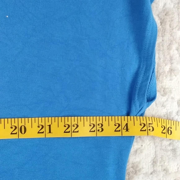 NEW Design History Studded Viscose High Low Top XXL Athens Blue - Picture 13 of 14